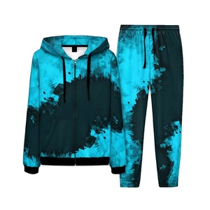 Chándales Tie Dye totalmente personalizados para hombre, estilo perfecto, tasa barata transpirable, el mejor diseño, chándal Tie Dye con peso ligero - Product Image 1