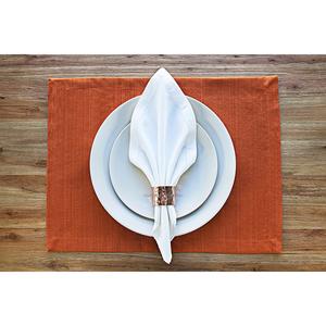 Set Of 4 Copper <b>Hammered</b> Metal Napkin Rings for Wedding Event Party Dinner Table Decorations Round Napkin <b>Holders</b> - Product Image 2