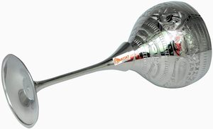 Qualité supérieure à la main 100% pur laiton moscou Mules verre à vin gobelet Unique calice tasse Bidri Nakkashi travail grand vin cadeau - Product Image 3