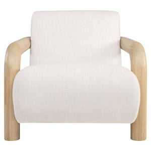 Fauteuil individuel haut de gamme en teck avec rembourrage pour salon, bureau, salle d'attente, hôtel - Vente en gros - Product Image 2