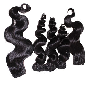 Vente en gros d'extensions de cheveux humains Remy vietnamiens emballés avec trame à double tirage - Product Image 2