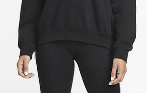 Jersey de lana de algodón de gran tamaño personalizado para mujer, Sudadera de cuello redondo con estampado en relieve de peso pesado, Sudadera con capucha bordada de talla grande para invierno - Product Image 5