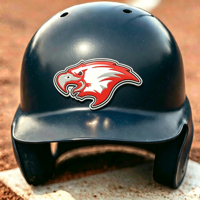 Fabrication sur mesure d'autocollants 3D en PVC pour casque de baseball, autocollants 3D en caoutchouc pour casque de baseball, patchs logo en silicone pour casque de cricket