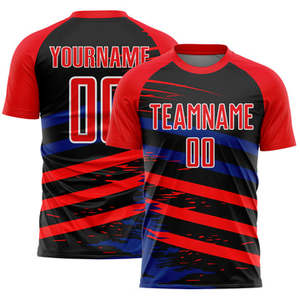 Maillot de football unisexe de haute qualité uniformes de football respirants à séchage rapide numéro de nom vêtements d'équipe en gros pour adultes - Product Image 4