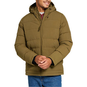 Chaqueta acolchada utilitaria acolchada para hombre, novedad de invierno, chaqueta informal con burbujas, abrigo cortavientos con capucha, abrigo cálido de Color sólido OEM - Product Image 6