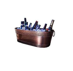 Cuve à bière en cuivre martelé Design simple Vaisselle en cuivre de grande taille Meilleure vente Cuve à bouteille parfaite pour les événements et les fêtes - Product Image 2