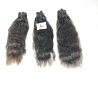 Extensions de cheveux humains 100% naturels vietnamiens non traités, style vague naturelle, cuticules alignées, pour tissage et tressage