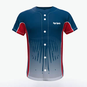 Camiseta de béisbol de manga corta para hombre de nuevo estilo directo de fábrica, camiseta de béisbol de poliéster transpirable para adultos - Product Image 1