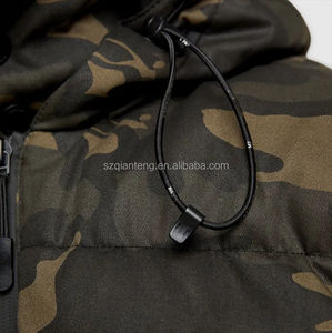 Chaqueta acolchada de camuflaje de fabricación al por mayor de diseño de estampado de camuflaje personalizada, chaqueta cálida de burbujas para hombre - Product Image 6