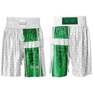 Golden Black and White Kickboxing MMA Muay Thai Shorts Hecho de tela duradera - Product Image 3