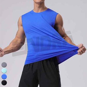 New Boyfriend Fit Men Camiseta sin mangas deportiva de secado rápido Absorbe la humedad Camisa ligera para gimnasio Transpirable Activewear Street Look - Product Image 6