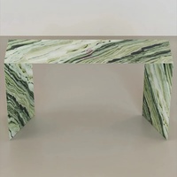 Table console en marbre forêt verte naturelle meubles de couloir d'entrée minimalistes décor à la maison moderne