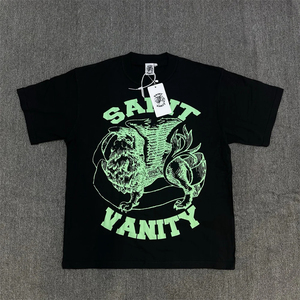 Camiseta de Hombre con Estampado de Alfabeto de Marca de Moda Americana, Logotipo Personalizado, Venta al Por Mayor - Product Image 1