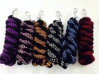 Corde de trelage pour chevaux en nylon chromé PP durable, 2,5 m, toutes couleurs, bicolore disponible, emballage léger BLUHORSE