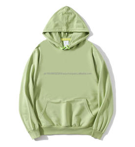 Sweat-shirt unisexe extra large à capuche, impression de logo personnalisé, couleur unie, pour hommes et femmes, coupe ample, tissu tissé - Product Image 1