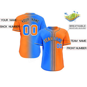 เสื้อเบสบอลของผู้ชายเสื้อกีฬาแขนสั้นพิมพ์ซับลิเมชัน - Product Image 2