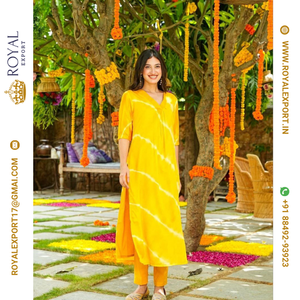 Royal Export Surat's Beautiful Maslin Silk Kurti Collection Nouvelle robe ethnique au prix de gros Fêtes d'été Royal Export Surat - Product Image 5