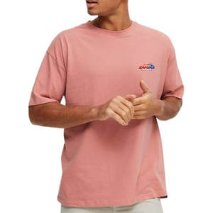 T-shirt ample et oversize pour homme, couleur unie, style décontracté, été, 100% coton, fabriqué au Pakistan - Product Image 1