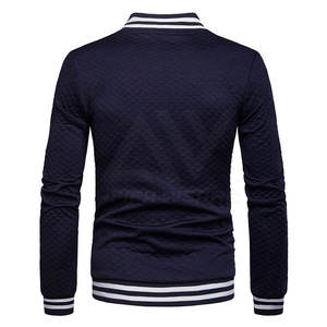 Chaqueta Universitaria de Invierno para Hombre, Estilo Moderno, Cuello Alto, Estilo Urbano, Ecológica, Transpirable, Resistente al Viento, 100% Algodón - Product Image 3