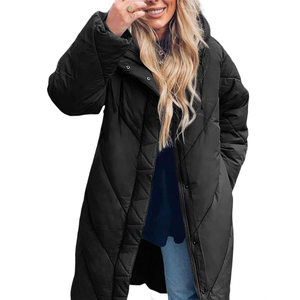 Chaqueta de invierno para mujer, Parkas acolchadas cálidas, ropa de calle informal, prendas de vestir acolchadas para mujer, chaquetas Parka al por mayor - Product Image 4