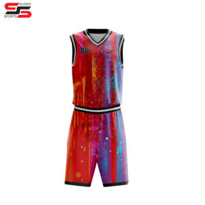 ชุดบาสเก็ตบอลสำหรับผู้ชายเสื้อบาสเก็ตบอลว่างเปล่าใส่กลับด้านได้ตามต้องการ - Product Image 4