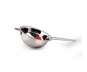 Passoire à main en acier inoxydable durable, bol égouttoir robuste pour nettoyer les fruits, les légumes, les pâtes et les céréales - Product Image 2