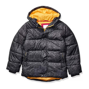 Chaqueta de exterior con cremallera de talla grande, chaqueta acolchada o de invierno colorida para niños con puños elásticos y bolsillos con cremallera - Product Image 4