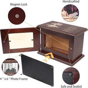 Handmade <b>Large</b> Adult Size Mosaic Aluminium Glass Cremation <b>Urn</b> Unique Funerals Supply With Individual Tiles Applied Burial - Product Image 6