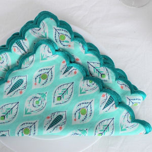 Fabricrush 100% servilletas de tela de algodón puro bordado de alta calidad patrón de granja moderno hecho a mano para uso diario Halloween - Product Image 2