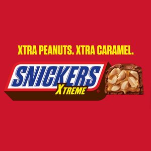 SNICKERS Xtreme Peanut and Caramel Chocolate Extra Peanuts, Extra Caramel Candy <b>Bar</b>, 1.55 Oz Single <b>Bar</b>, 24 Count - Product Image 3
