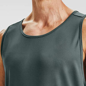 Débardeur de couleur unie pour hommes Meilleure vente en gros Produit de haute qualité Spandex Style décontracté Caractéristique respirante - Product Image 5