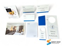 Élégant et Stylé, Couleur Personnalisée, Lamination Brillante, Impression Offset, Format Personnalisé, Papier Cartonné, Catalogue Hôtelier SERVET OFFSET