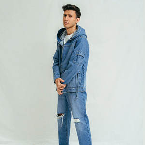 Chaqueta Vaquera de Invierno para Hombre, Estilo Clásico, Talla Regular, Logotipo Frontal, Transpirable, de Secado Rápido, Informal, de Alta Calidad - Product Image 2