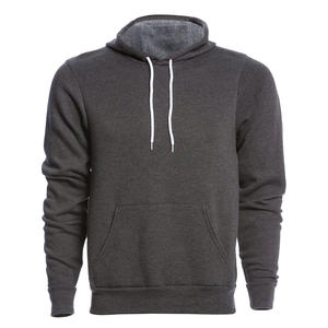 Sudadera con capucha de lana gris claro de alta calidad de manga larga impresa para el invierno cómodo con tamaño personalizable Logo Color - Product Image 4