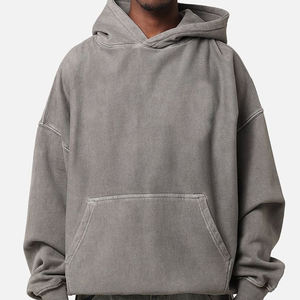 Ropa de calle sudaderas con capucha personalizadas hombres invierno bordado serigrafía Logo moda peso pesado algodón polar cremallera Sudadera con capucha - Product Image 5