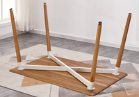 Table de salle à manger au design de luxe Ensemble de meubles de maison pour chaises 6 places Table en MDF Tables à manger en bois