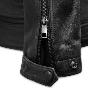 Veste d'hiver en cuir avec logo personnalisé Veste d'hiver en cuir pour hommes Veste de mode de haute qualité à prix de gros - Product Image 6