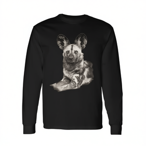 Camiseta de manga larga Wild Dog Making Eye Contact para fanáticos de Wild Dog - Product Image 2