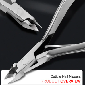 Coupe-cuticules professionnel en acier inoxydable, ciseaux à ongles courbés, outil de manucure à mâchoires larges - Product Image 3