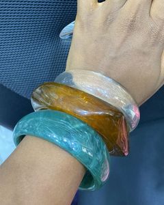 Brazalete de Resina Impermeable de Primera Calidad, Brillante, Transparente, Colores Personalizados, Joyería Hecha a Mano para Mujeres y Niñas, Elegante, para Fiestas y Vacaciones - Product Image 2