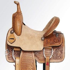 Couleur et logo personnalisés de qualité supérieure ensemble de punaises de cheval Western selle de course anglaise en cuir véritable match parfait équitation - Product Image 1