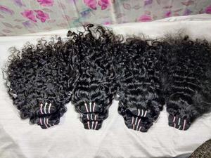 EXTENSIONS DE CHEVEUX HUMAINS DU TEMPLE INDIEN REMY DE L'USINE INDE À BAS PRIX - Product Image 3