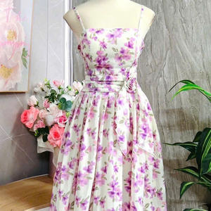 Robe élégante pour femmes, robe à manches courtes, alliant parfaitement élégance, confort, décontracté, formel pour divers événements, maxi en soie - Product Image 2