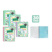 Présentoir en cuir véritable A5 avec logo personnalisé et 30 pochettes A4 assorties Porte-certificat en L pour documents