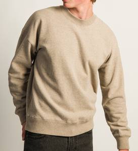 Sudadera con capucha de gran tamaño de lana gruesa 420gsm mezcla de algodón hombres sudadera en blanco pulóver con bordado de logotipo personalizado - Product Image 1