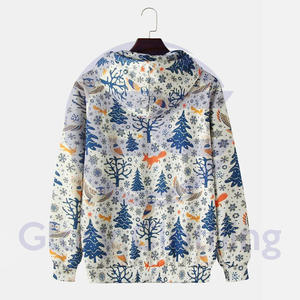 Sudaderas con capucha de sublimación hechas a medida de alta calidad para hombres, Sudadera con capucha gruesa térmica, Sudadera con capucha para hombres de moda juvenil - Product Image 2