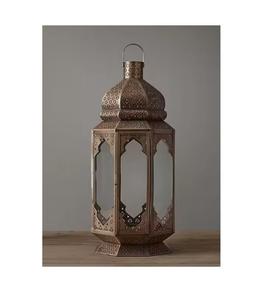 Lanterne marocaine en fer forgé pour la décoration intérieure et les mariages Bougeoir en métal pour le Ramadan - Product Image 1