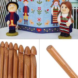 Ganchillo de madera artesanal suave para puntadas precisas, ganchillo de madera tallada de primera calidad para proyectos detallados, bajo costo - Product Image 3