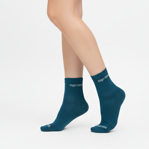 Chaussettes de sport 100% coton de haute qualité du fabricant pour femmes Logo personnalisé Design Compression Caractéristiques Cheville - Product Image 4