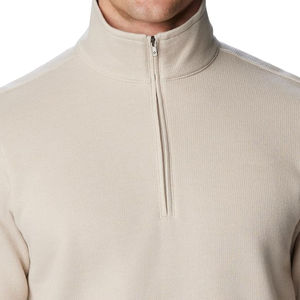 Nouvel arrivage de matériel chaud à la mode respirant demi-fermeture éclair pour hommes coupe régulière sweatshirts pour hommes lourds personnalisés entretien OEM - Product Image 4